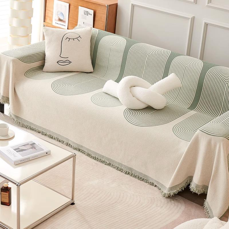 Ins Высококачественный Геометрический Современный Чехол Для Дивана Ткань Синель Полотенце Для Дивана Защитный Чехол Для Дивана Защитный Чехол Для Дивана Универсальный Для Всех Сезонов