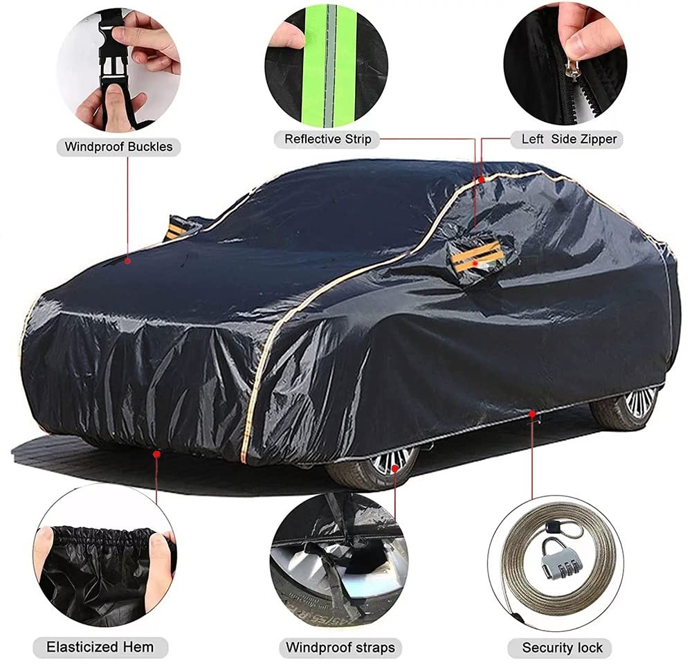 Jaguar F-pace Car Cover Windproof Snowproof Winter Antifreeze Outdoor Protective Cover Customizable with Zipper and Anti-Theft Lock