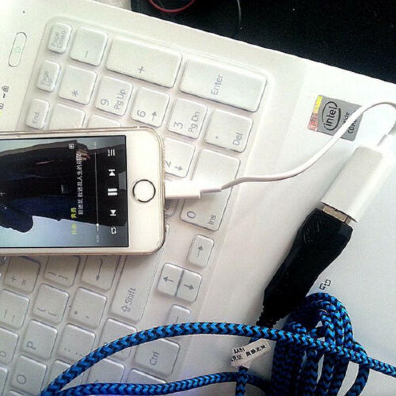 Для Apple Интерфейс «папа-USB-мама» OTG Кабель-адаптер для Apple iPhone 5 5S 6 6s Plus 7