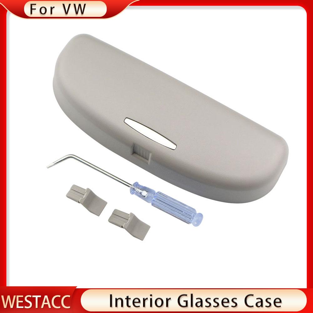 Автомобильный держатель для солнцезащитных очков, коробка для очков, чехол для Volkswagen VW Atlas/Teramont/T-roc/T-cross Lamando
