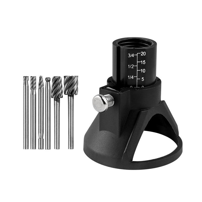Инструмент для резьбы по дереву Роторный фрезер Фреза Направляющая насадка Набор спиральных сверл Специальный фиксатор Деревообрабатывающий инструмент