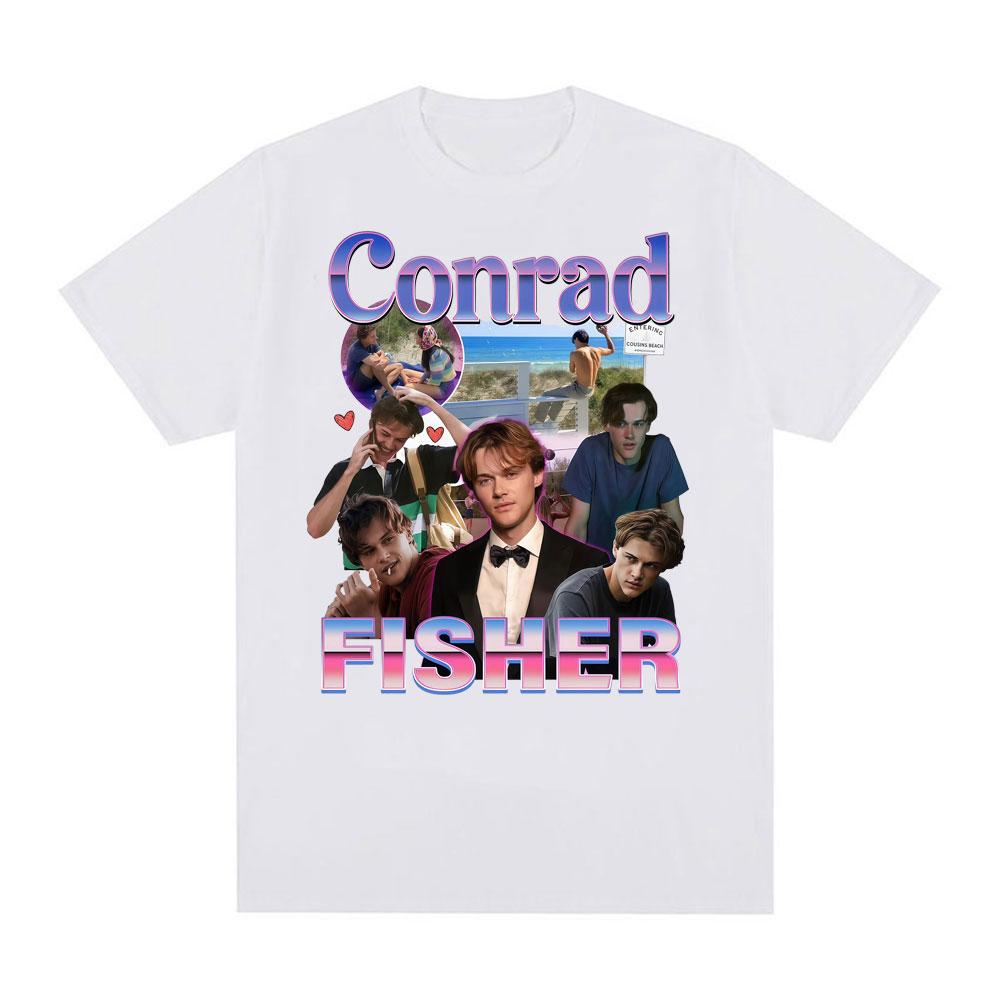 Team Conrad Cousins Beach Graphic T Shirts Unisexs Clothing Conrad Fisher Movie Y2k Tee Shirt Unisex 100 Cotton Oversized Tshirt