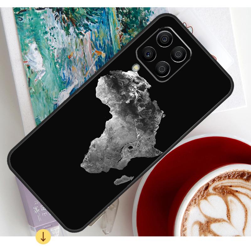 Africa Map Case For Samsung Galaxy M13 M16 M11 M21 M31 M20 M23 M54 M14 M34 M52 M32 M12 M36 M56 M15 M55