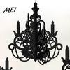 Dark Decor for Home 3D Candlestick Chandelier Ceiling Ornament, Gothic Halloween Glitter Hanging Ornaments Decoration Holiday Party, Ceiling,