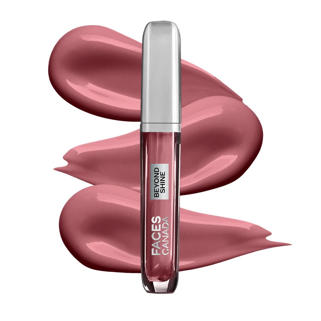 FACESCANADA Блеск для губ Beyond Shine - Baebe 03, 3,8 мл | Легкая, нелипкая, роскошная текстура для сияющих губ | Мгновенный блеск | Более полные, эластичные