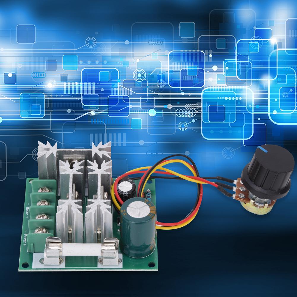 Регулятор скорости двигателя DC6 90V 0.01 1000W PWM Переключатель регулировки скорости с предохранителем