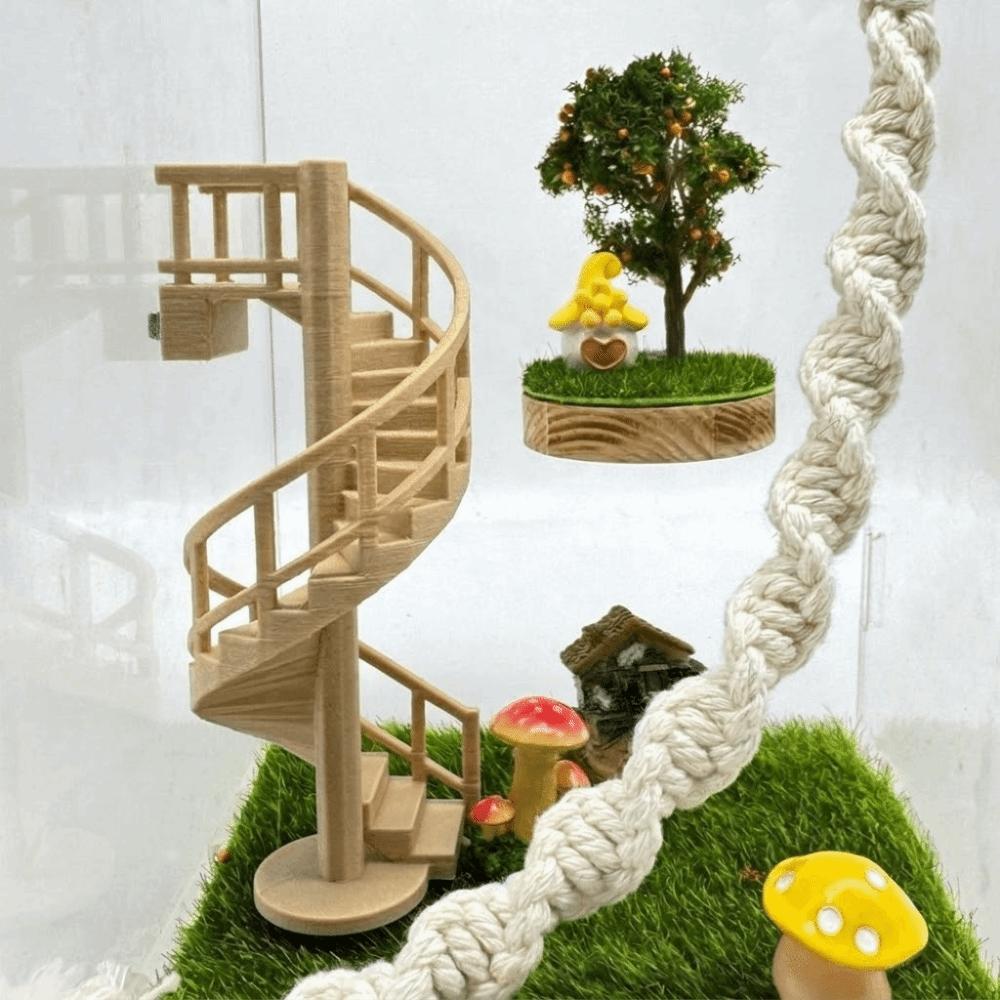 Magnetic Crab Habitat Decoration Multi-Level Climbing Enclosure Bridge Terrarium Decoration