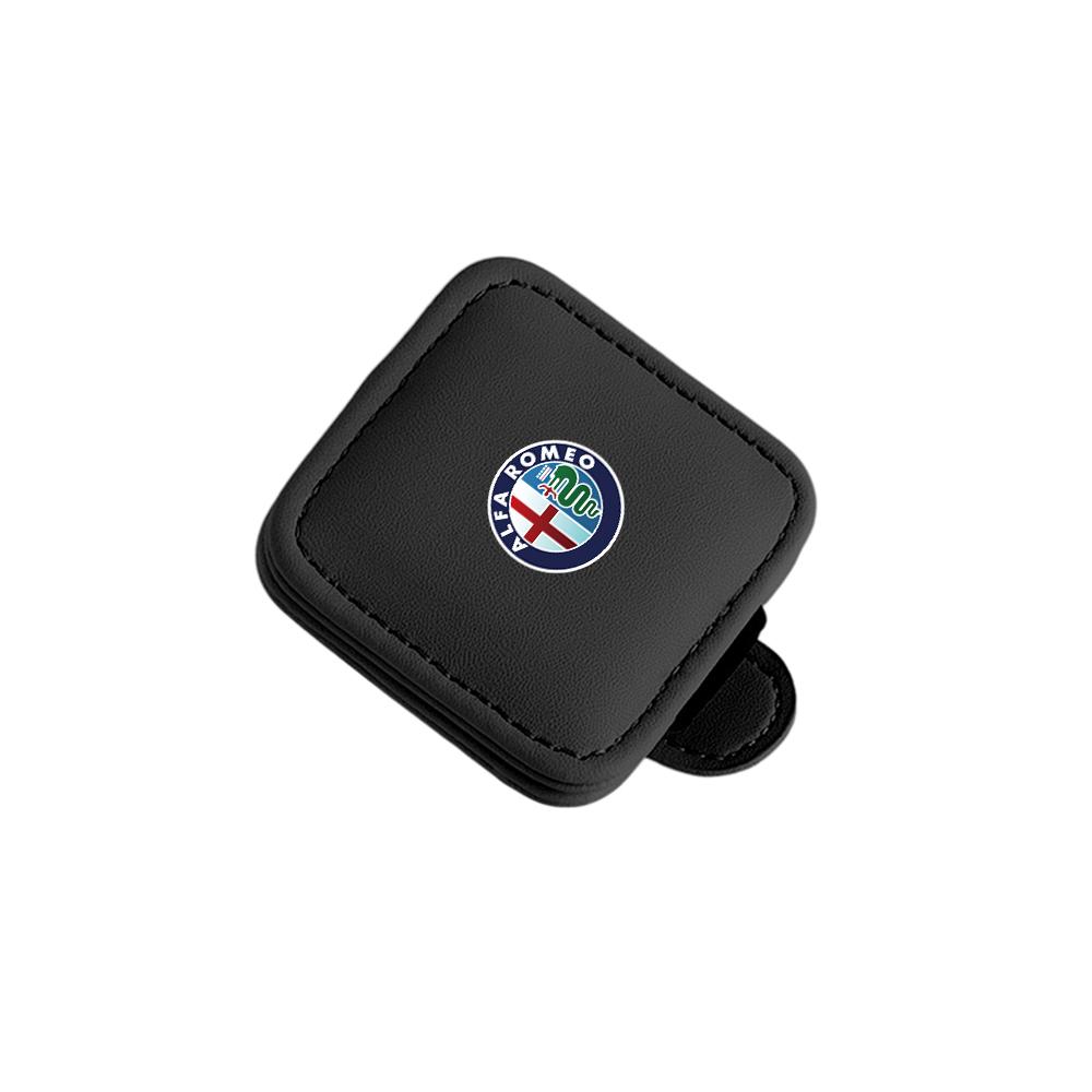 Car Sun Visor Glasses Clip Sunglasses Holder Magnetic Eyeglass Organizer For Alfa Romeo Giulietta Mito 159 147 156 Stelvio valve wzvc44