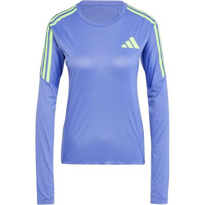 Adizero Беговая длинная футболка женские топы синий IT2187
