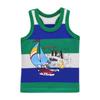 Boy Baby Summer Printed Vest Sleeveless Shirts Cotton Spring Newborn Kidswear