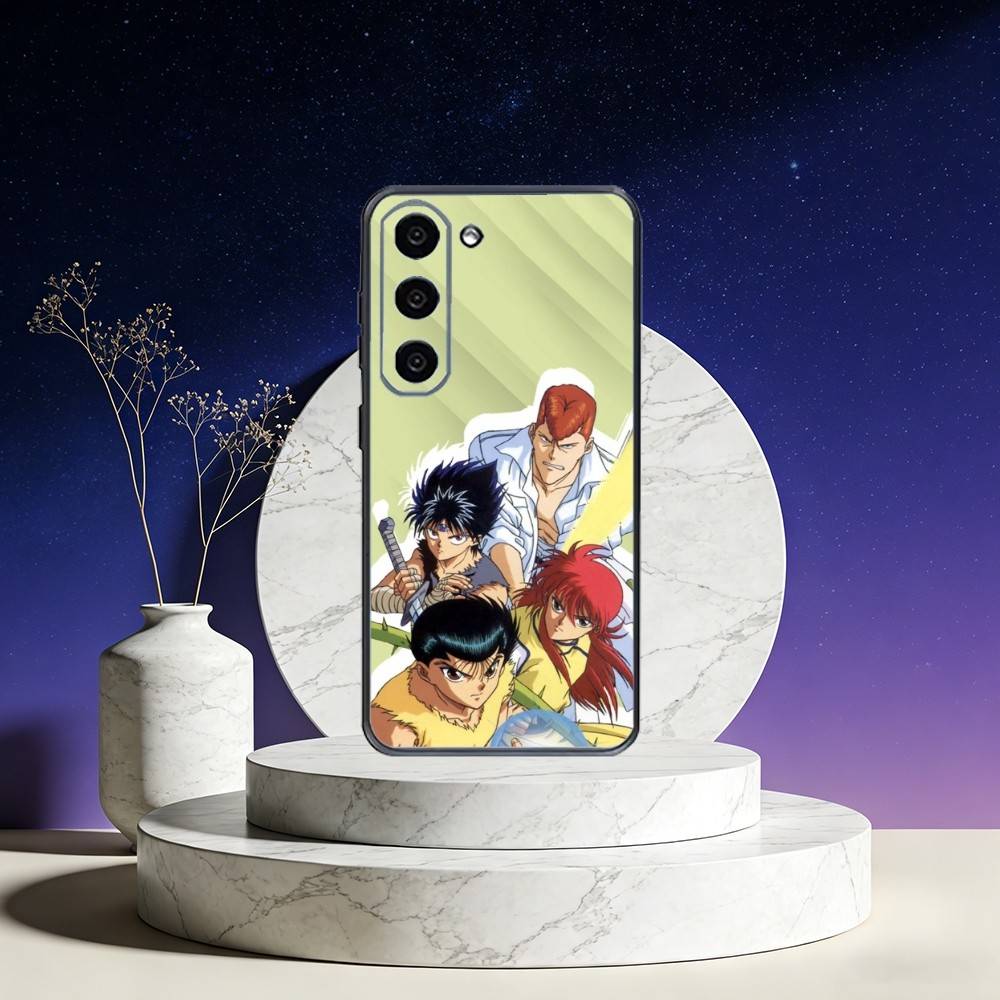 Чехол для телефона Y-Yu H-HakushoS Для Samsung Galaxy A73,A72,A71,A70,A53,A52,A51,Другие Мягкий черный чехол