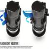 360° Rotating Flashlight Belt Holder with Lever Side Lock Flashlight Cover  Fishing