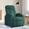 VidaXL Massage Chair Dark Green Fabric 339098