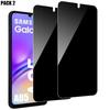 2 Anti-Spy Tempered Glasses for Samsung Galaxy A05 Shockproof Protection