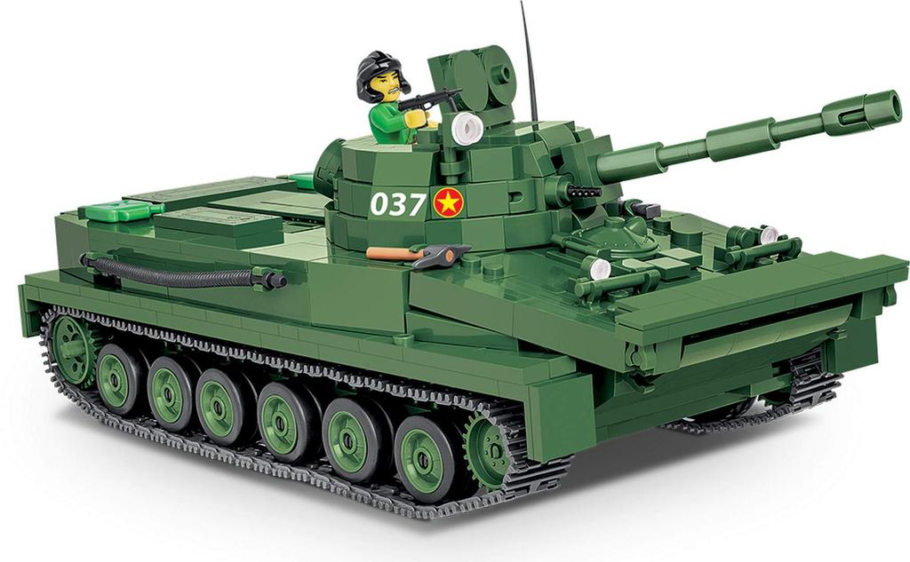 Cobi Vietnam Collection Light Reconnaissance Tank Block COBI Official Japanese #2235 PT-76 (Vietnam People's Army) [Military - Distributor]