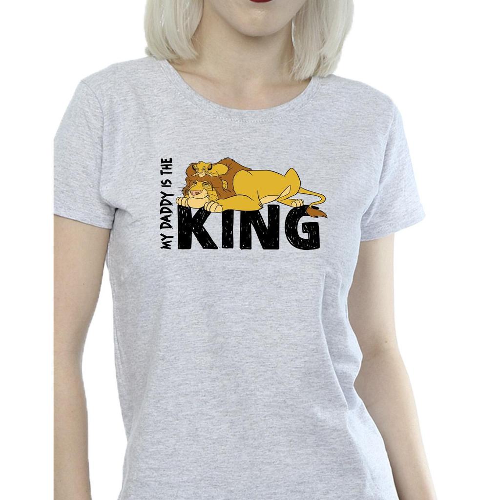Disney Womens/Ladies The Lion King Daddy Is King Cotton T-Shirt