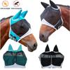 Маска от комаров дышащая анти-маска для головы лошади на липучке сетчатая защитная накладка на голову лошади