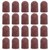 20 штук Дышащие шлифовальные колпачки 80-180 грит для маникюра, педикюра и ухода за ногами Эргономичные шлифовальные рукава для ногтей