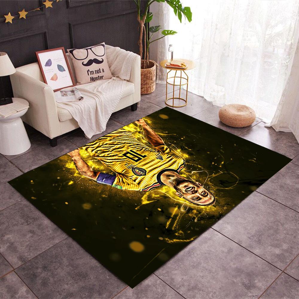 Soccer Player Action Carpet Perfect for Entryway Bedrooms Hallway Outdoor Antislip Carpet Decorate Offices Luxury Gift for Birthday, Christmas, Weddin