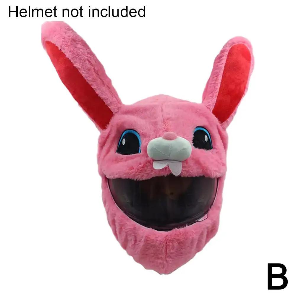 Новый многофункциональный чехол для мотоциклетного шлема, модный мультяшный пылевой зимний забавный защитный шлем, утолщенный плюшевый чехол Windproo A Q2A5