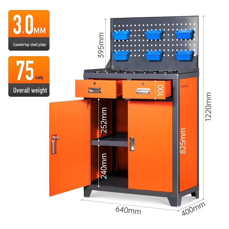 Heavy Duty 3mm Industrial CNC Lathe Tool Cabinet & Grinding Workbench