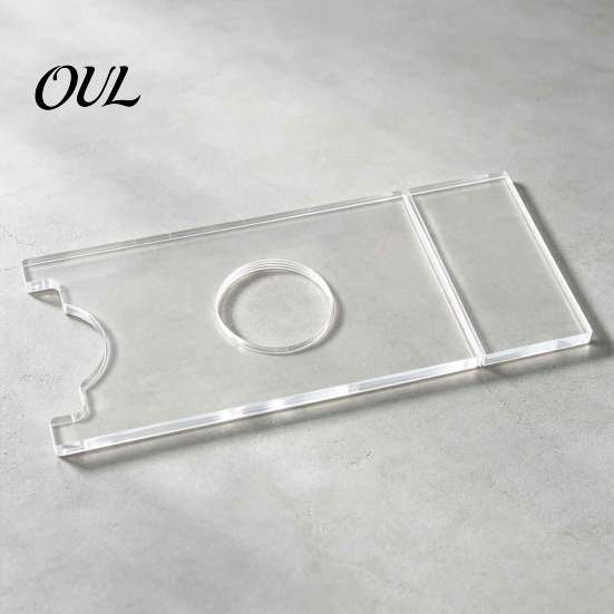 Bed Headboard Wall Spacer 1/2/4 Sets Clear Acrylic Furniture Spacer, Protect Walls & Keep Sofa Guard Space for Curtains, Outlets, Vents, Adjustable