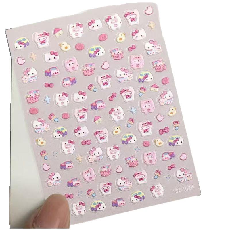 3D рельефные мультяшные наклейки Hello Kitty - Декоративные для DIY