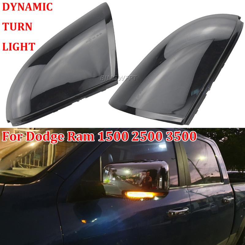 (Left+Right) LED Side Rearview Mirror Dynamic Indicator Blinker Light Turn Signal Light For Dodge Ram 1500 2500 3500 2010-2013
