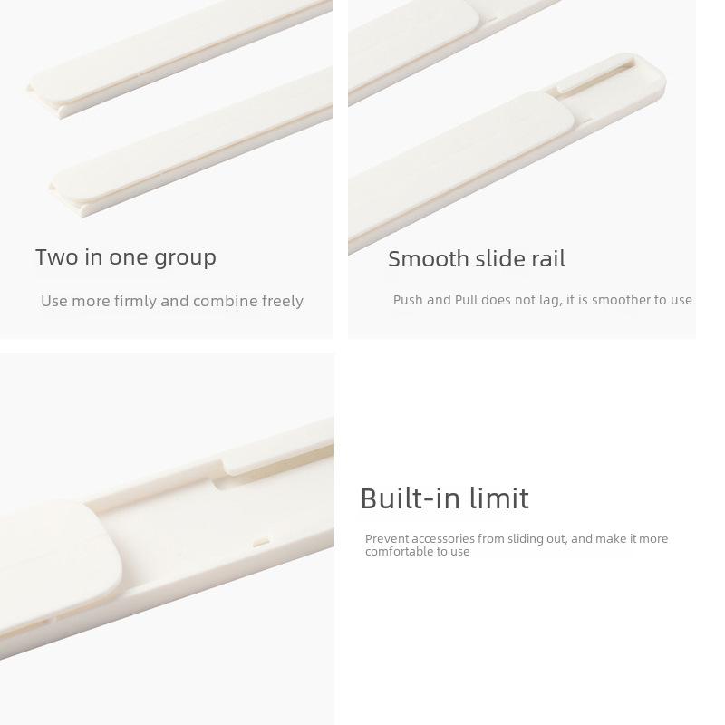 Punch-Free Slide Rail Pull Basket for Kitchen Cabinet Storage