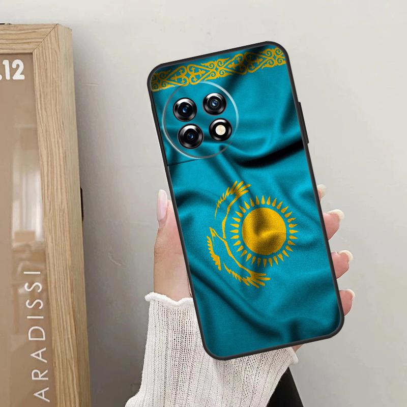 Чехол с флагом Казахстана для OnePlus Nord CE 4 3 2 Lite 2T N10 N20 N30 OnePlus 12 11 9 10 Pro 8T 10T 12R Cover