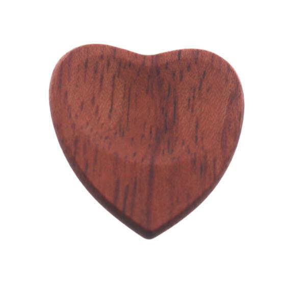 Wooden Guitar Pick Smooth Surface Burr-Free Compact Size Portable Handcrafted Guitar Pick Accessories
