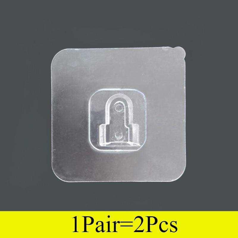 Самоклеящиеся настенные крючки прозрачный двухсторонний крючок для кухни ванной комнаты вешалка для хранения присоска держатель домашний органайзер