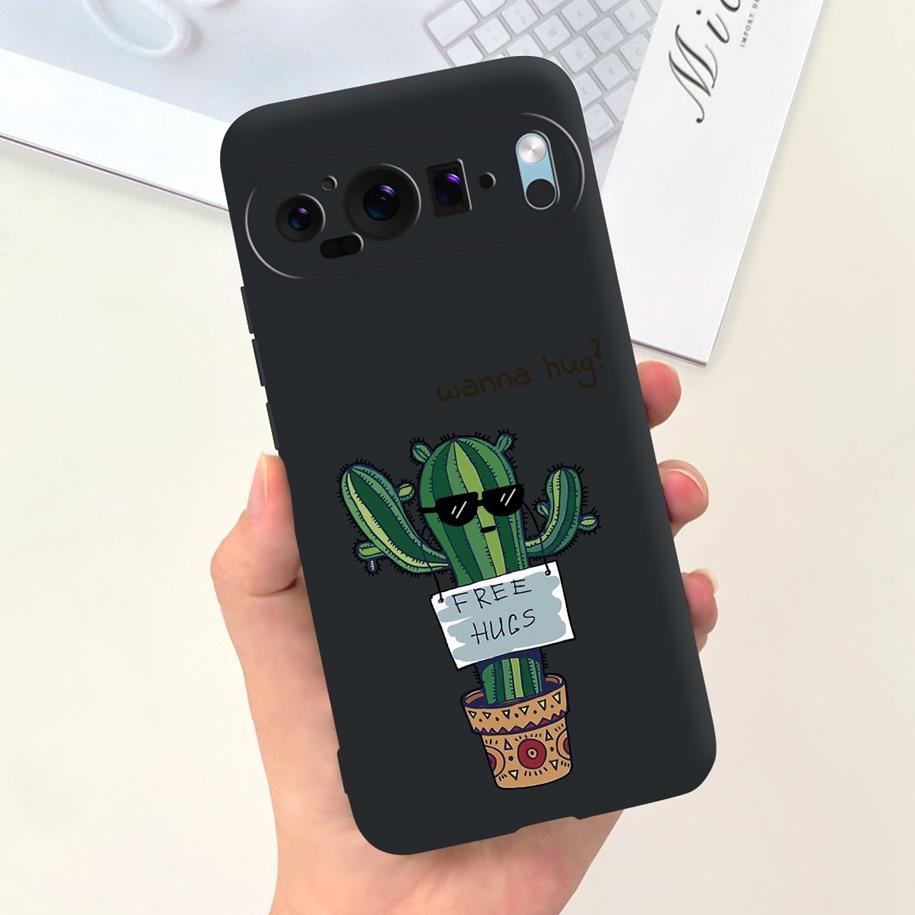 Для чехла Google Pixel 9 Pro Чехол для телефона Милый Астронавт Утка Корова Ударопрочный Силиконовый Мягкий Чехол Для Google Pixel 9 Pixel9 Оболочка