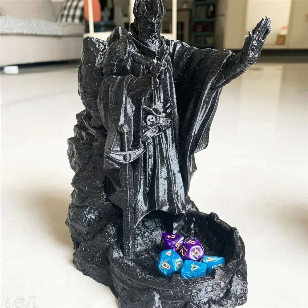 3D-печатная башня-бросалка для кубиков в виде замка, настольный лоток для игр DND, настольных игр, D&D RPG - Уникальный подарок для друзей-игроков