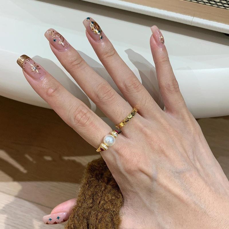 Цыганская звезда Удар молотом Дробленый лед Ледяное кольцо Супервспышка Продвинутая легкая роскошь Темперамент Ношение в несколько рядов Изысканное простое кольцо на указательный палец