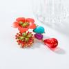 Vintage Resin Flower Earrings Beads Women Earrings Water Droplet Long Earrings  Daily Wear