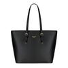 HurBer Tote Formal Business PU A4 Job Large Simple Design Women's Bag, Bag, Bag, Leather, Size, Hunting, Capacity, School, Commuting, (Black)