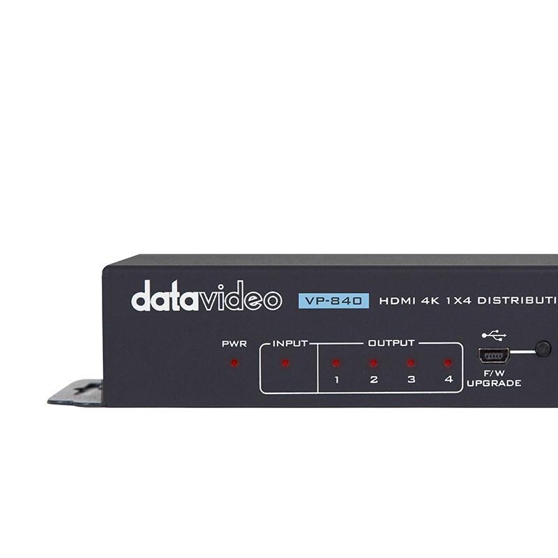 Datavideo VP-840 4K HDMI Signal Distributor: 1 Input, 4 Outputs
