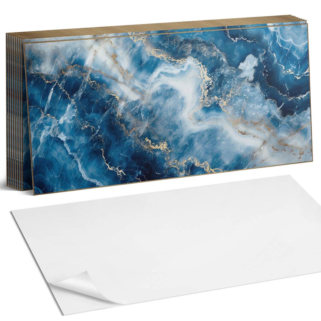Winylowe Kafelki Samoprzylepne Do Pokoju Młodzieżowego Abstrakcyjny Wzór Marmuru 10X40X20 Cm