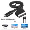 1080P HDMI-SCART адаптер-кабель 1M совместимый адаптер для HD TV DVD
