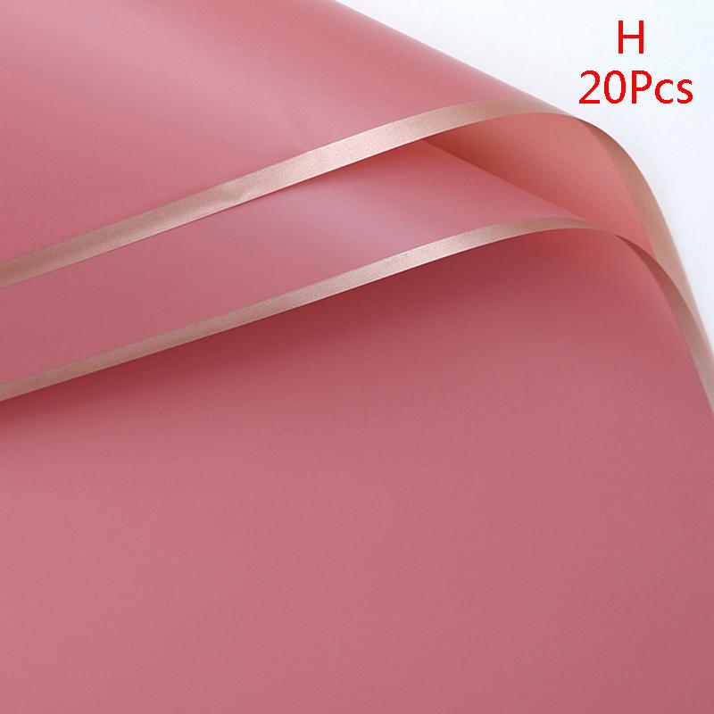 Водонепроницаемая крафт-бумага с золотым краем, оберточная бумага для букета цветов, упаковка флориста