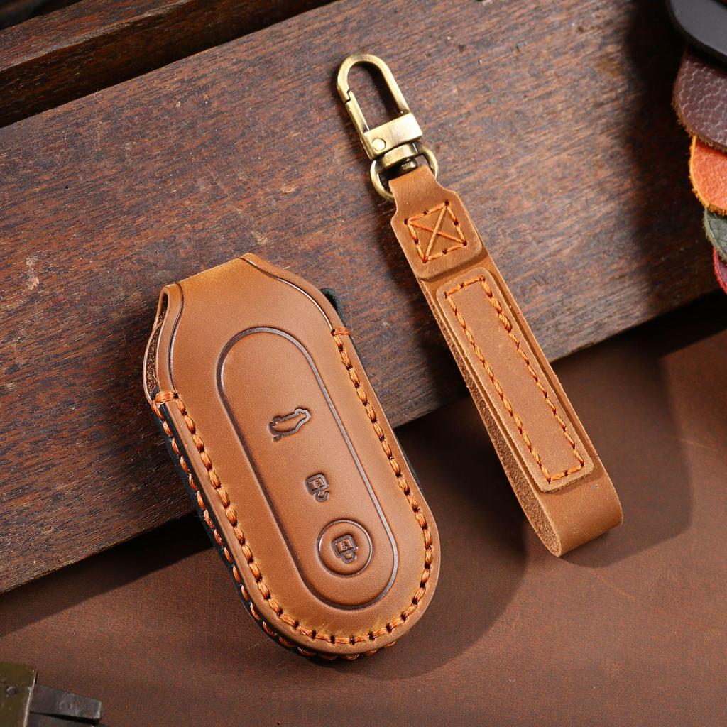 Чехол для дистанционного ключа из натуральной кожи для QJM M5 2022 года и AITO Jinkang Seres M7