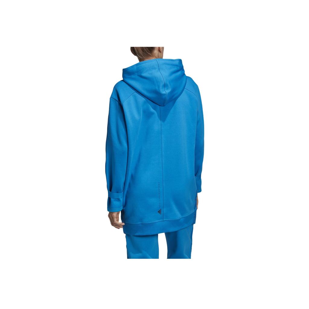 Adidas Повседневная однотонная толстовка с капюшоном и длинным рукавом, женская толстовка синего цвета DT9221