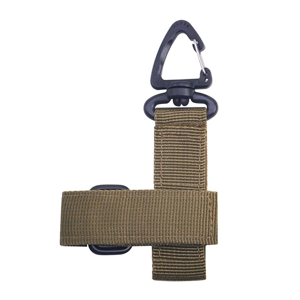Triangle Quick Release Gloves Hook Adjustable Webbing Gloves Hook Camping Carabiner Glove Storage