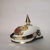 Белый Немецкий Шлем Pickelhaube Spike Кожаный Императорский Прусский Шлем Pickelhaube