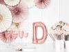 Foil Balloon Letter "D", 35Cm, Rose Gold 1pc