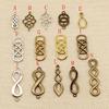 10 Pieces Double Eight Pendants For Bracelets Creative Handmade Birthday Gifts HJ205