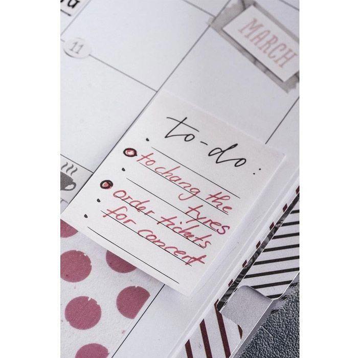 12 mini blocs adhésifs memo - argenté