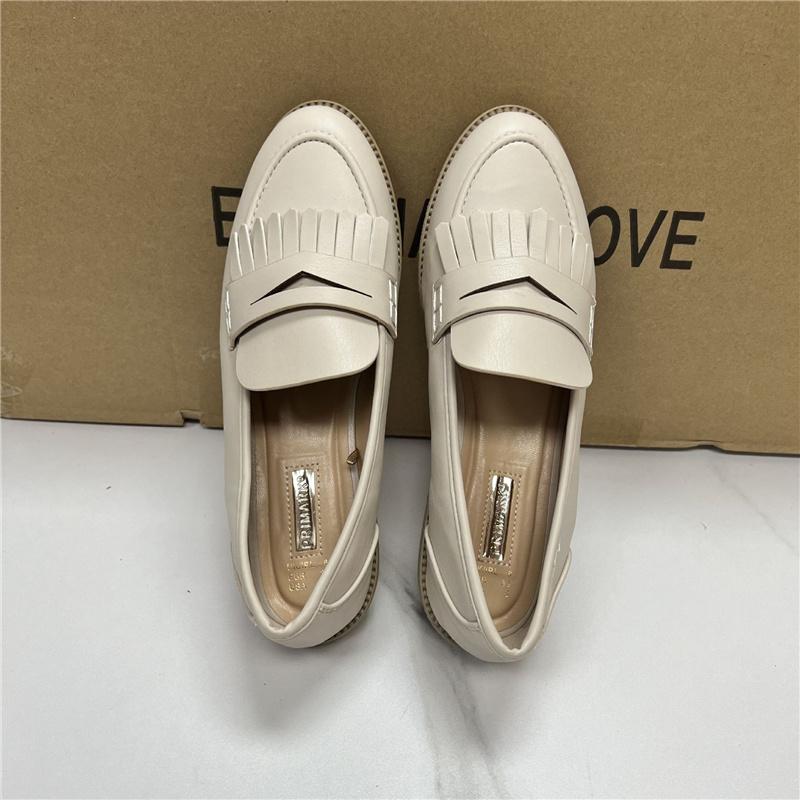 Мокасины без застежек на неглубоких каблуках Женская повседневная обувь Модные однотонные туфли на плоской подошве Британские кожаные туфли на плоской подошве Обувь для скейтбординга на плоской подошве