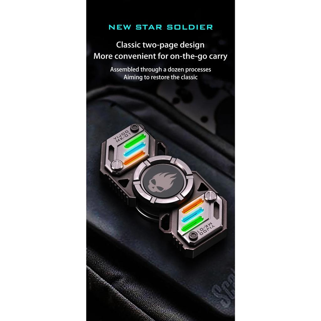 729 световых эффектов, комбинации, спиннер, металлические игрушки для мужчин, вращающийся гироскоп, напальчник, антистресс, EDC, подарки для снятия стресса